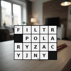 Hasło krzyżówkowe płytka lub folia wykonana z przezroczystego materiału posiadającego zdolność polaryzacji światła - filtr polaryzacyjny – rozwiązanie, synonimy, podpowiedzi i definicje krzyżówkowe